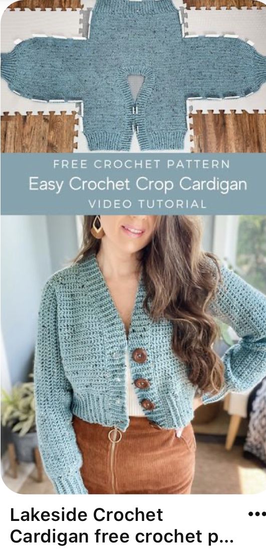 the crochet cardigan pattern is easy to make and looks great for beginners