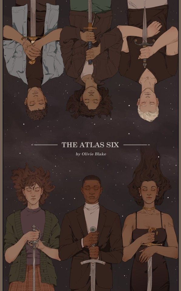 the atlas six poster is shown in three different positions