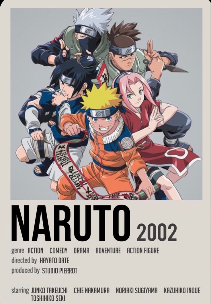 the poster for naruto, which is featured in an advertiser's advertisement