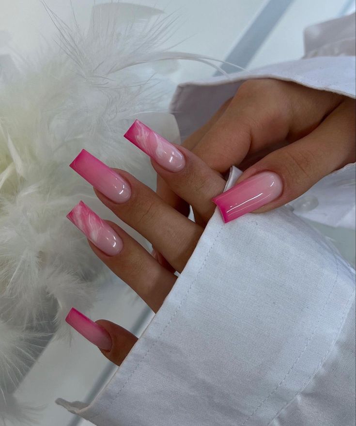 Girly Acrylic Nails, Her Nails, Classy Acrylic Nails, Acrylic Nails Coffin Pink, Unique Acrylic Nails, Acrylic Nails Coffin Short, Short Acrylic Nails Designs, Pink Acrylic Nails, Square Acrylic Nails