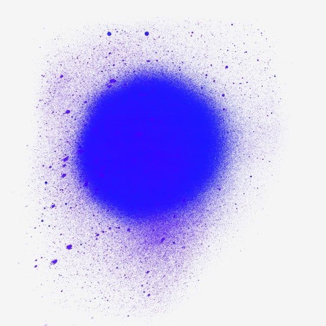 an image of a blue object in the air with dots on it's surface