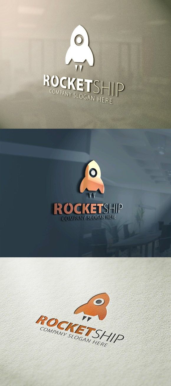 the rocket ship logo has been designed to look like it is flying through the air