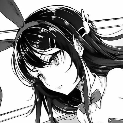 Mai San, Rascal Does Not Dream, Mai Sakurajima, Bunny Girl Senpai, Manga Wall, Manga Icon, Anime Pfps, Bunny Girl, Manga Icons