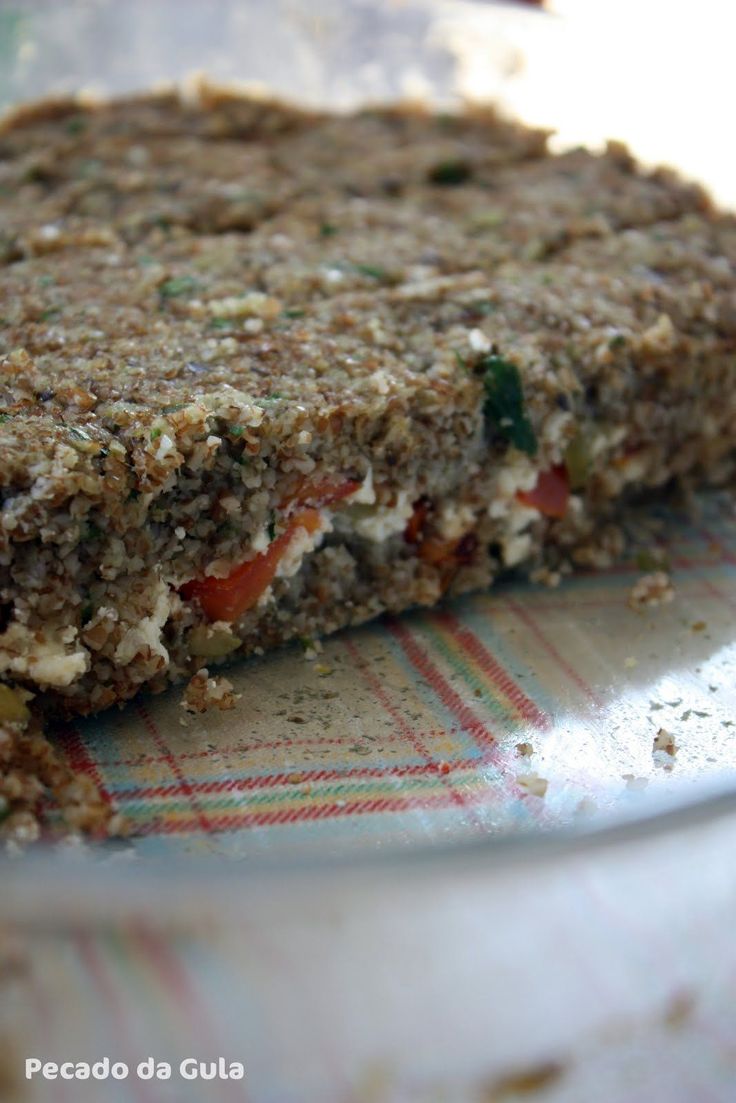 a close up of a food item on a plate