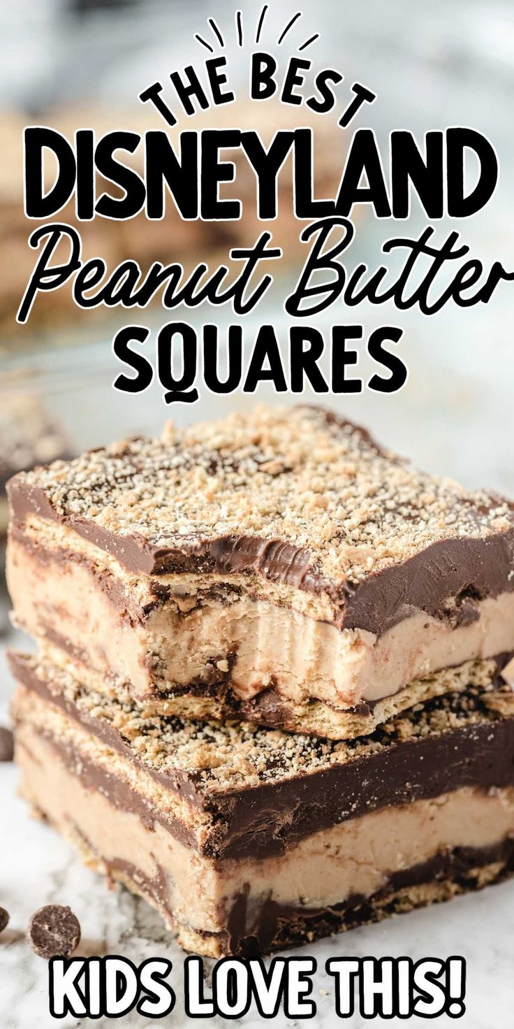 the best disneyland peanut butter squares kids love this