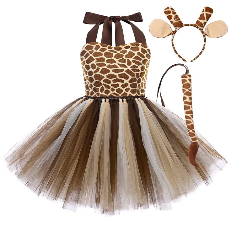 PRICES MAY VARY. ✤ Deluxe 3pcs animal tutu outfit: Girls Zoro Cosplay Costume, Baby Girls Animal Fancy Costume, Halloween Cosplay Party Costumes, Cartoon beautiful playwear, jungle themed cosplay dress, 5 styles are available. Leopard Cosplay Costume, Cow Tutu Dress Set, tiger Costume, zebra/giraffe Fancy cosplay outfits 3pcs sets. Including 1Tutu Dress + 1 Hair Hoop+ 1PC Tail. Give your sweetheart a gift for Halloween or as a gift for your baby, and your baby will receive a lot of compliments. Animal Cosplay, Costume For Girls, Dress Up Costumes, Fantasias Halloween, Masquerade Party, Baby Halloween Costumes, Halloween Animals, Leopard Dress, Baby Costumes