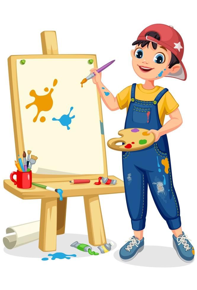 Kid Painter Clipart