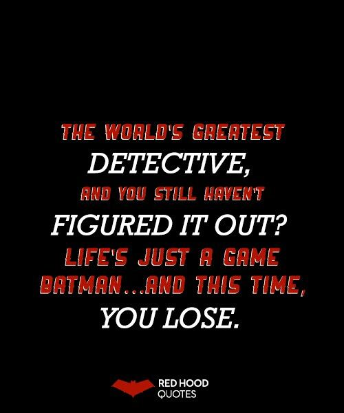 a quote from the batman movie that reads,'the world's greatest detective and you