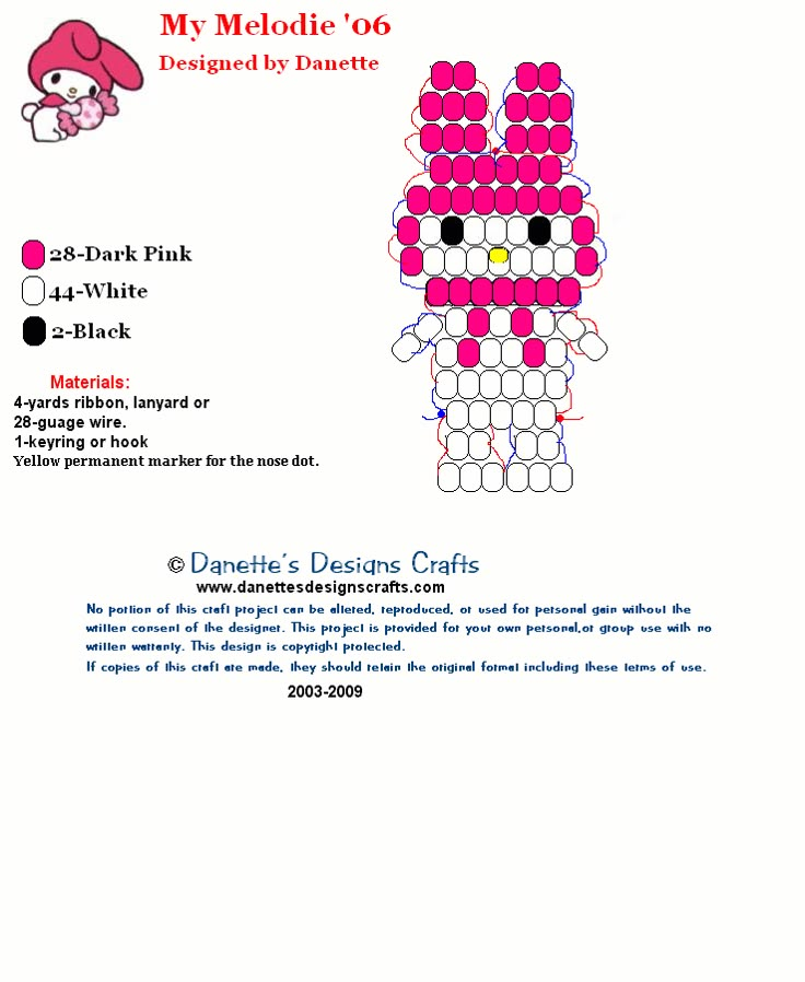 the instructions for how to make an hello kitty doll with dots on it's face