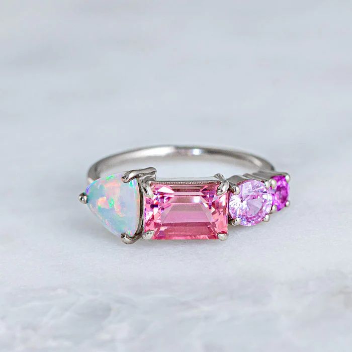 Sarah Gardner Jewellery, Sarah Gardner, Crystal Opal, Jewellery Ideas, Shades Of Pink, Opal Crystal, Perfectly Imperfect, Pink Opal, Fine Jewellery