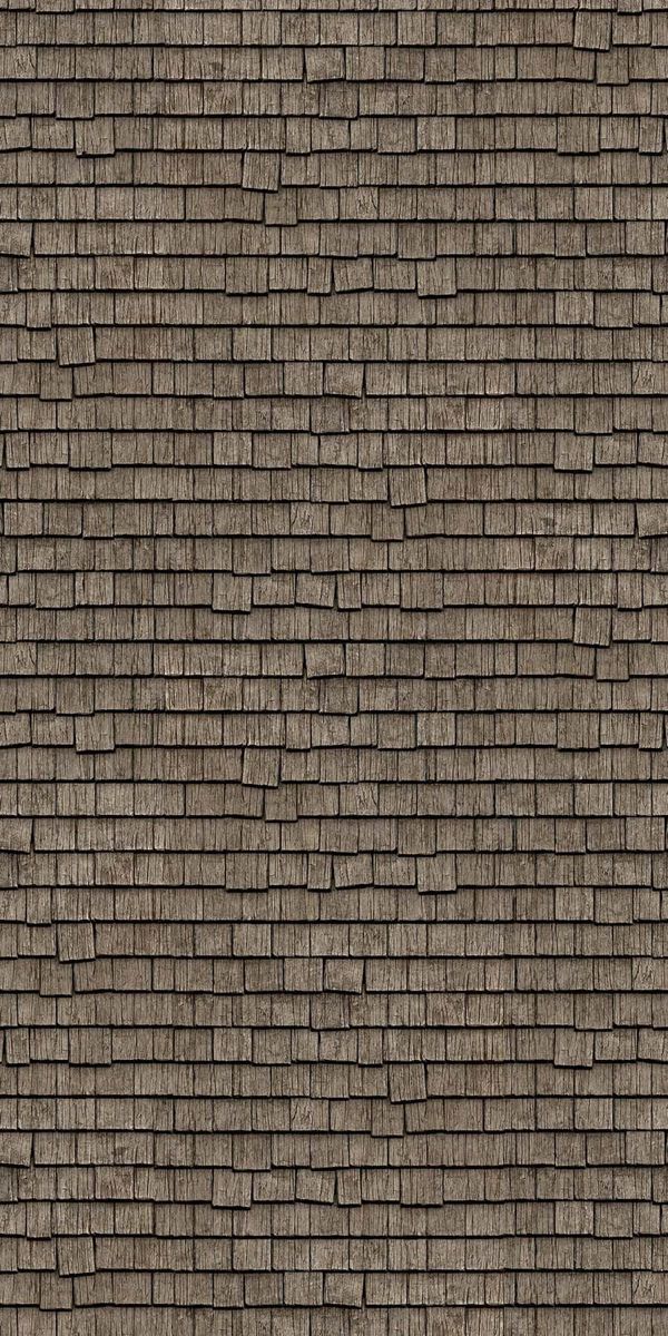 an image of a brown roof that is made out of wood shingles and bricks