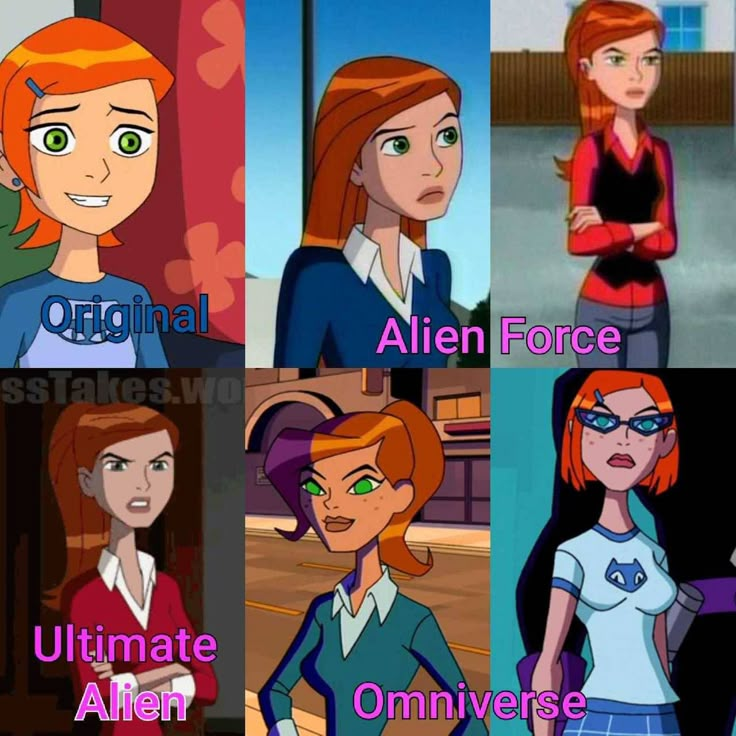 cartoon characters with the same name in different languages, and one has an orange hair