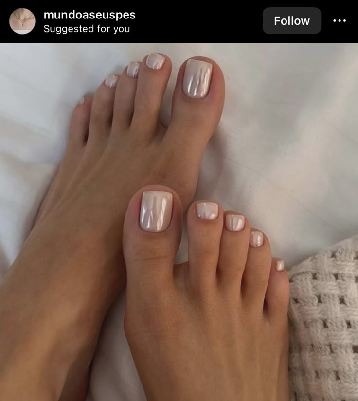 Wedding Toe Nails, Inspirational Nails, Feet Nail Design, Gel Toe Nails, Toe Nail Color, Blush Nails, Neutral Nails, Toe Nail Art, Manicure Y Pedicure