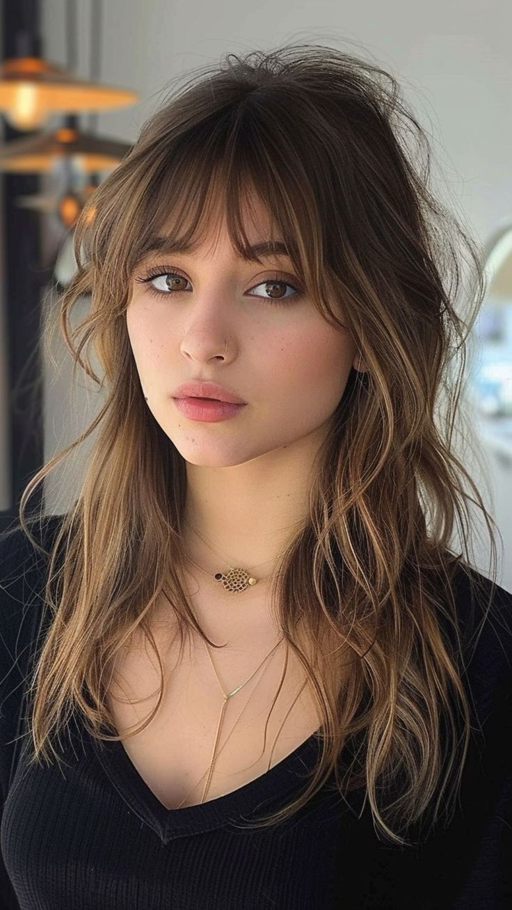 Haircut ideas  ￼   ￼  ￼  ￼  ￼  ￼  ￼  ￼  ￼  ￼  ￼  ￼  ￼  ￼   ￼ Frame Bangs Medium Hair, Hair Styles Bangs Long Hair, Frame The Face Haircut, Haircuts Face Framing Bangs, Wispy Thick Bangs, Bangs Thick Hair Round Face, Wispy Fairy Bangs, Light Bangs Hairstyles, Hideable Bangs