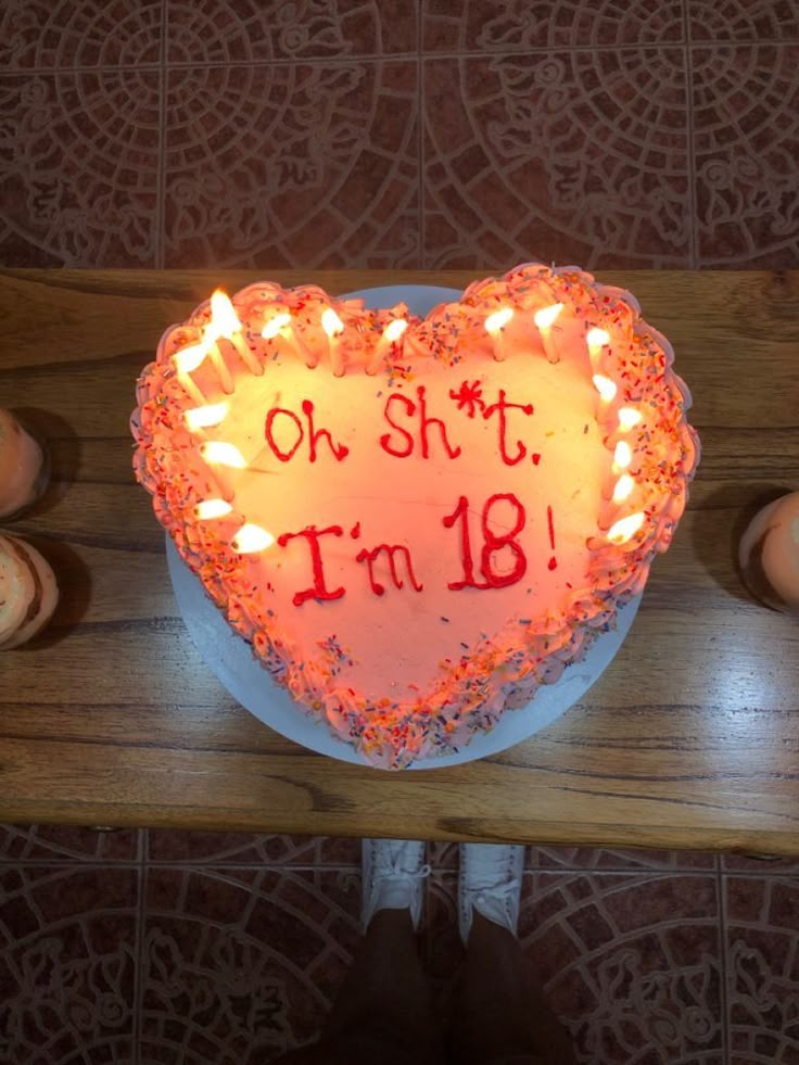 Birthday18 Birthday Ideas, Birthdays 18th Ideas, 18th Birthday Cakes Aesthetic, Aesthetic Cakes For 18th Birthday, 18th Bday Cake Funny, 18bday Cake, Cake Ideas For 18th Birthday Girl, Birthday Cakes 18th Girl, Happy Birthday 18th Girl