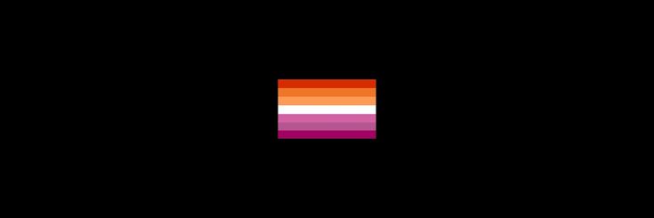 an orange and pink square is in the middle of a black background with white stripes