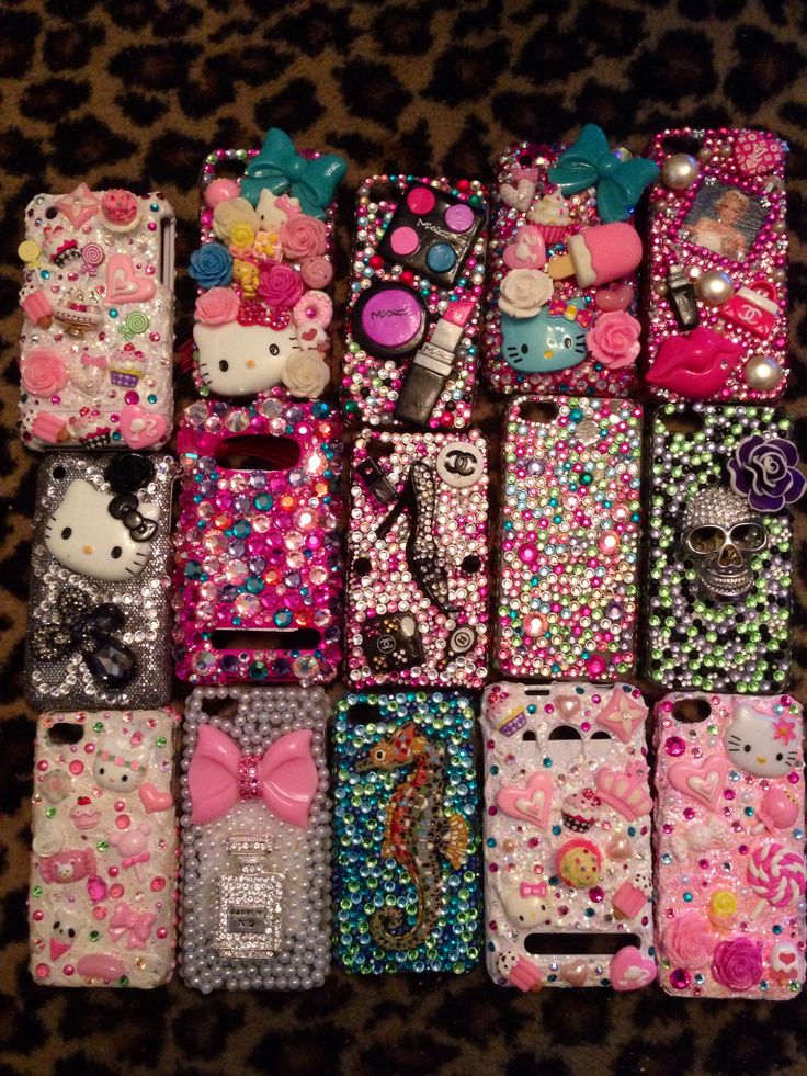 Trashy Y2k Phone Case, Bedazzled Accessories, Phone Case Y2k, Bedazzled Phone Case, Mc Bling, Trashy Y2k Aesthetic, Y2k Phone Case, Trashy Mcbling, Hello Kitty Phone Case