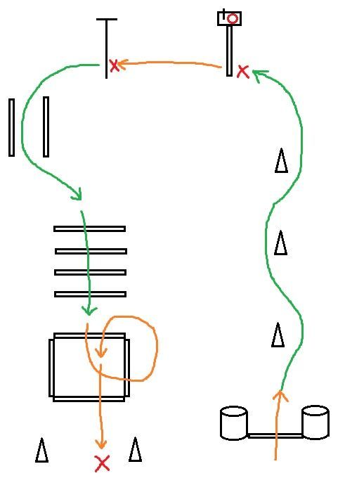 an electrical circuit with two wires connected to each other and one wire attached to the ground