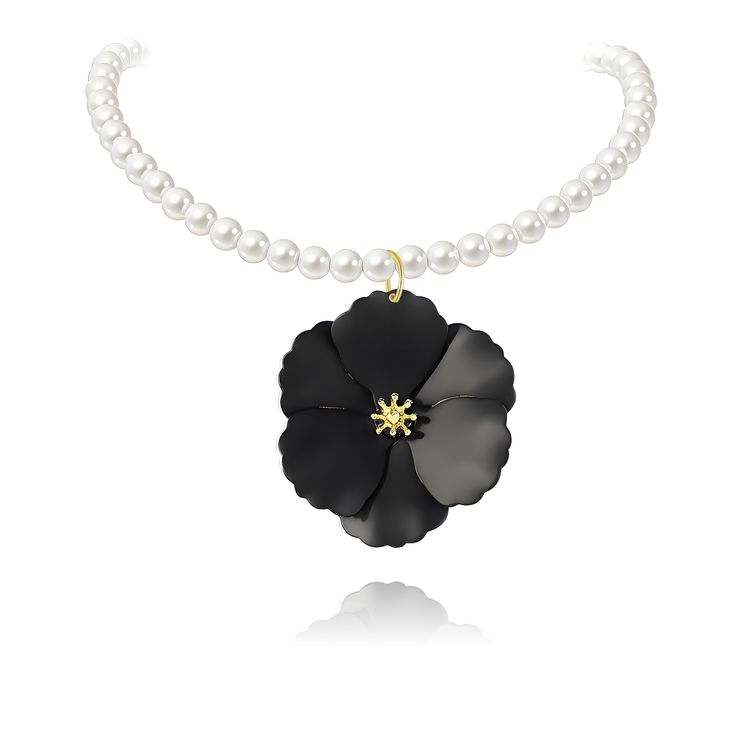 PRICES MAY VARY. Statement Flower Choker Necklace for Women :The flower represent love and happy, haiwaii summer style choker will well match your different dress.Adjustable chain floral choker necklace are suitable for women Choker Necklace : These bohemia flower necklace for women made of high-quality materials, using gold-plated technology, not easy to fade,and hypoallergic. A Must-have Fashion Accessories for Summer : The pearl emblished flower bib necklace elegant and cute,suitable to your Flower Pearl Necklace, Accessories For Summer, Floral Choker, Summer Hawaii, Women Choker Necklace, Flower Choker Necklace, Charm Choker Necklace, Choker Collar Necklace, Flower Choker