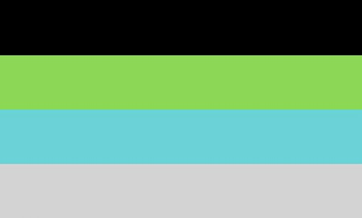 an image of a green and blue striped background