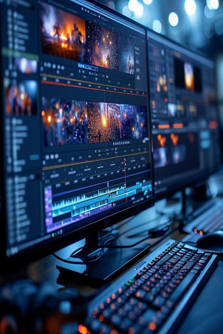 Learn How to Edit Videos and Photos with AI Computer Video Editing, Editing Setup, Video Editing Effects, Video Editing Studio, How To Edit Videos, Transition Effect, Workplace Learning, Editing Studio, Wrong People