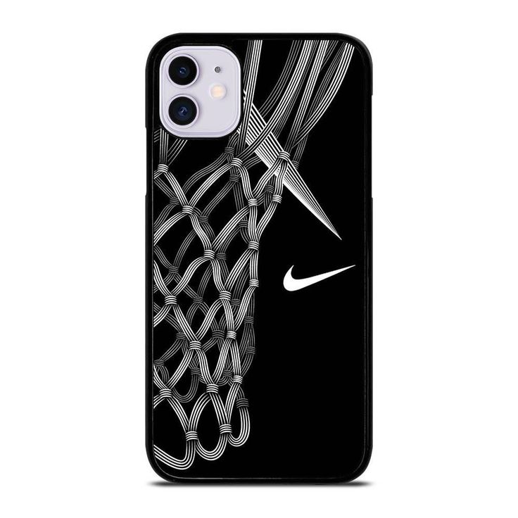 the nike phone case is designed to look like an abstract basketball player's head