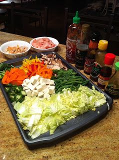 the food is prepared and ready to be eaten on the counter top in the kitchen