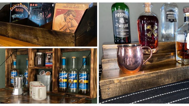 Rustic Ranch Creations | Rustic Decor | Bar Shelves | Shelving