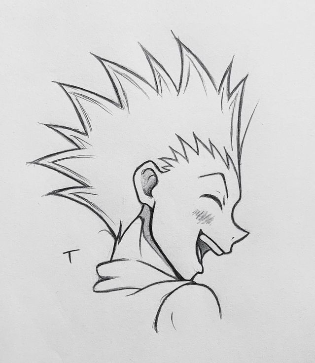 a drawing of a cartoon character with his mouth open