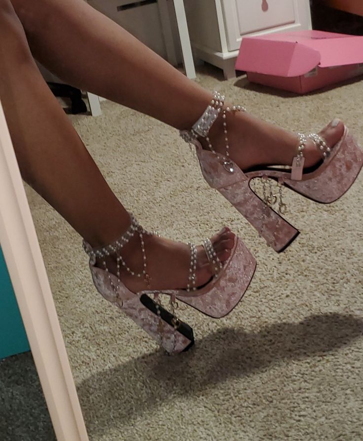 Heels Aesthetic, Sugar Thrillz, Pink Cotton Candy, Candy Pink, Valentino Studs, Pink Candy, Cotton Candy, Candy, Heels