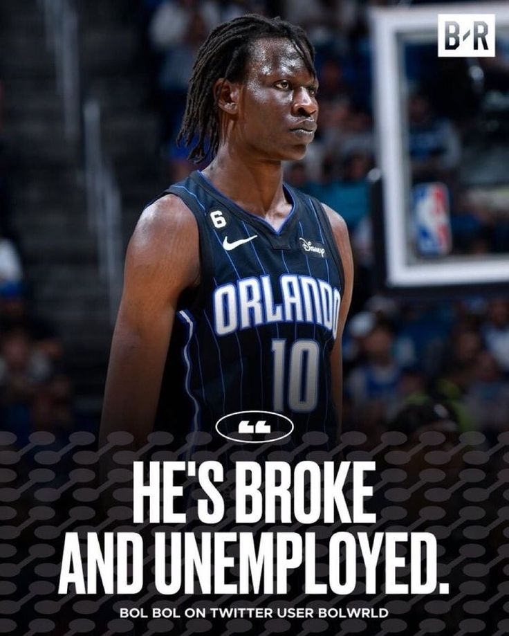 an advertisement for the basketball team called he's broke and unemploied