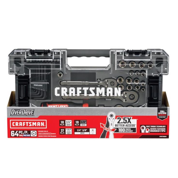 craftsman's tool box with tools in it