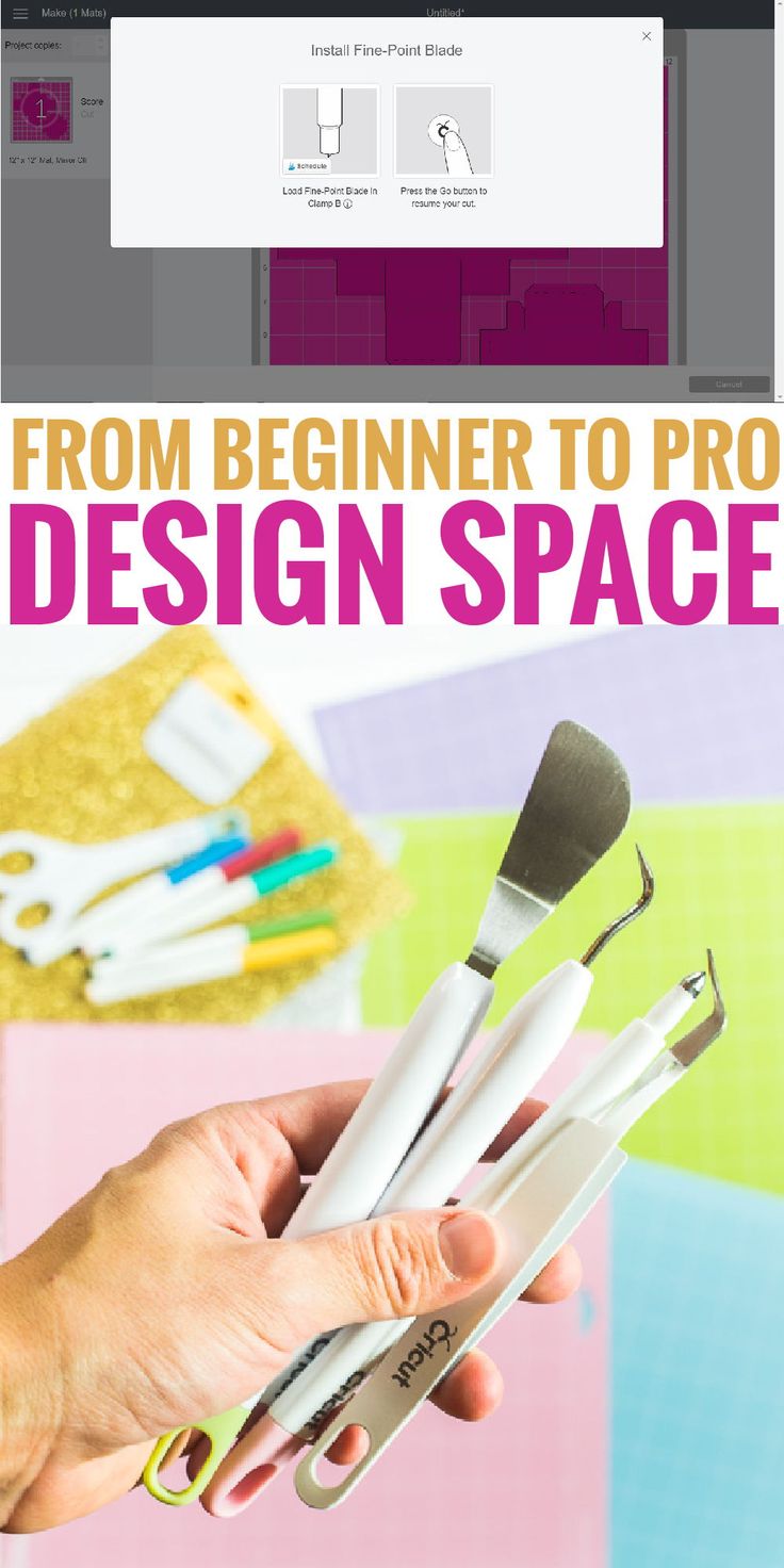 a person holding four brushes in their hand with the title from beginner to pro design space