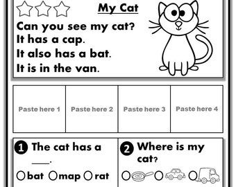 worksheet for reading the cat and other animals