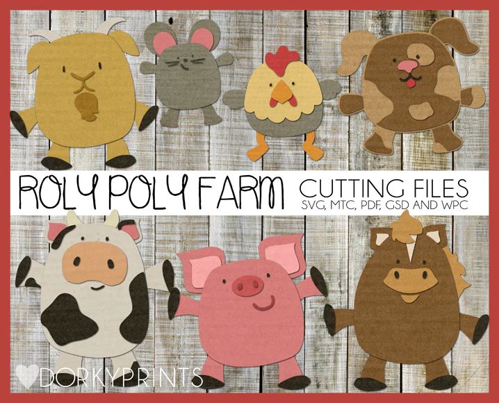 the farm animals are cut out and ready to be made into wall hangings or decorations