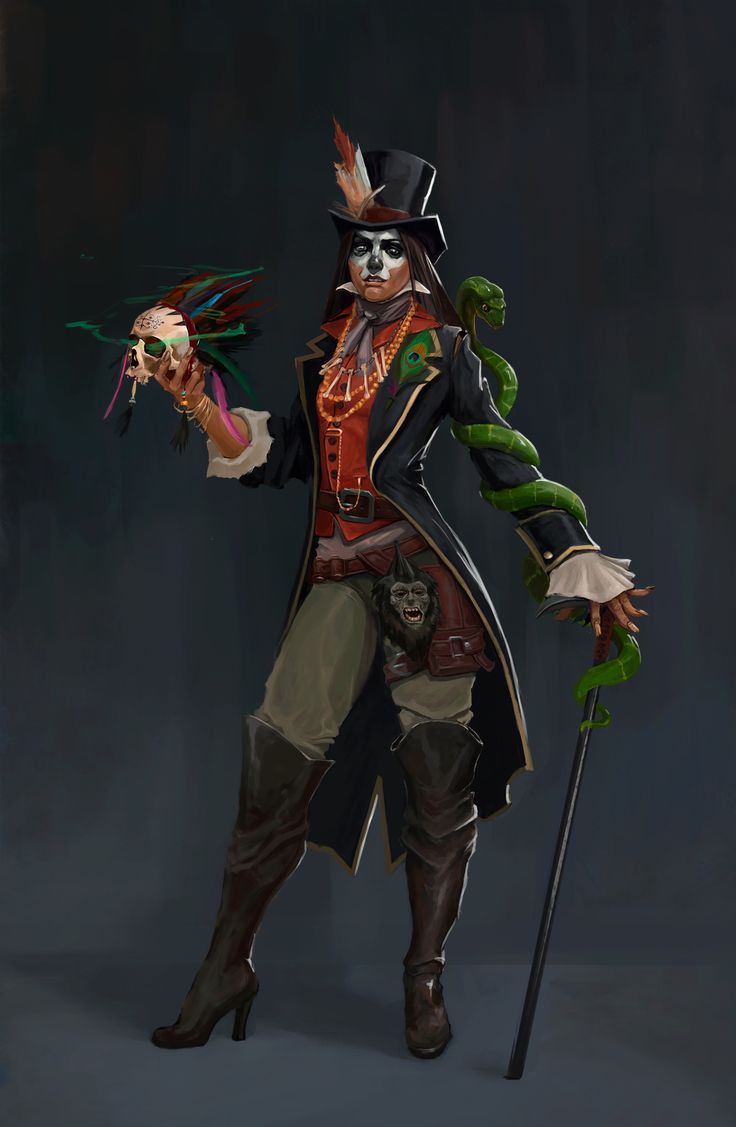 a man dressed as a pirate holding a green plant and wearing a hat with feathers on it