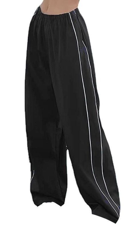 Y2k Track Pants, Y2k Street Style, Wide Leg Cargo Pants, Outfit Png, Pants Y2k, Pants Elastic Waist, Casual Style Outfits, Dream Clothes, Pretty Outfits