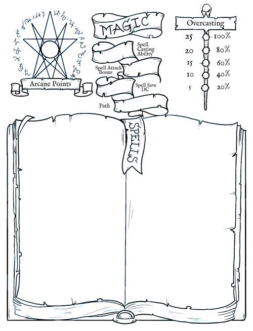 an open book with some writing on the pages and arrows pointing to different places in it