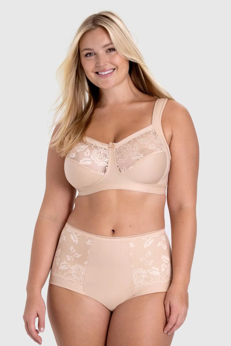 Lovely Lace Support bra – supportive cotton bra – Miss Mary Girdles Shapewear, Miss Mary Of Sweden, Panty Girdle, Miss Mary, Bra Size Guide, Bra Models, Support Bra, Cotton Bras, Perfect Bra