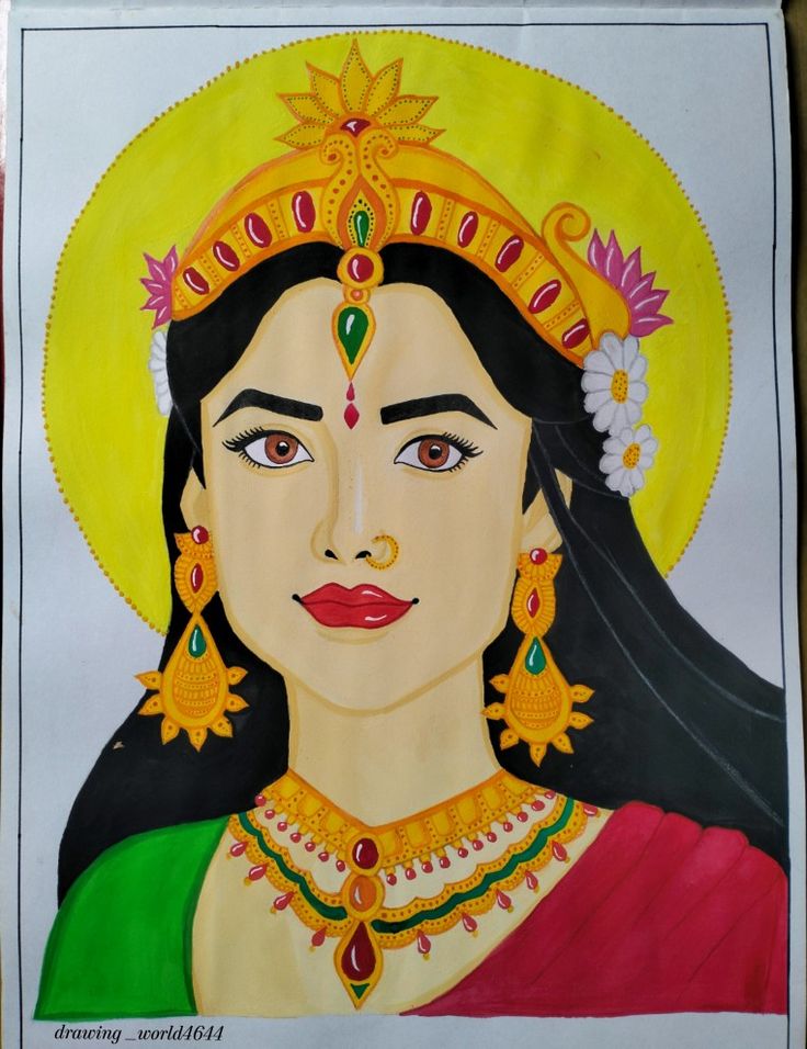 #laxmimata Laxmi Mata Drawing, Mata Drawing, Laxmi Mata, Sketch Images, Beautiful Profile, Beautiful Profile Pictures, Pencil Sketch Images, Book Art Drawings, Profile Pictures