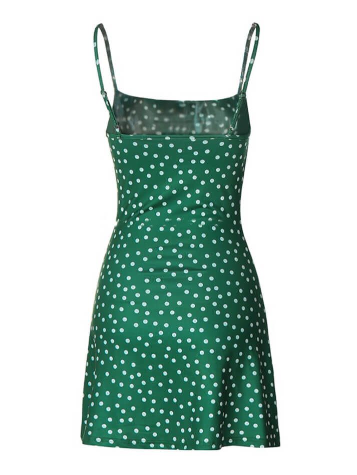 ⚡Buy 2024 Polka Dot Backless Slimming Halter Dress Green S under $18.00 in Dresses at AnotherChill.com Online. Style: Casual, Sexy. Color: Green. Fabric Content: 100% Polyester. Fit Type: Slim fit. Sleeve Length: Sleeveless. Neckline: U Neck. Length: Above Knee. ✓2024 S/S OUTFITS. Check reviews and buy Polka Dot Backless Slimming Halter Dress today. Coloured Contact Lenses, 2000s Outfits, Mary Jane Heels, U Neck, Vintage Aesthetic, Green Fabric, Above Knee, Aesthetic Fashion, Green Dress