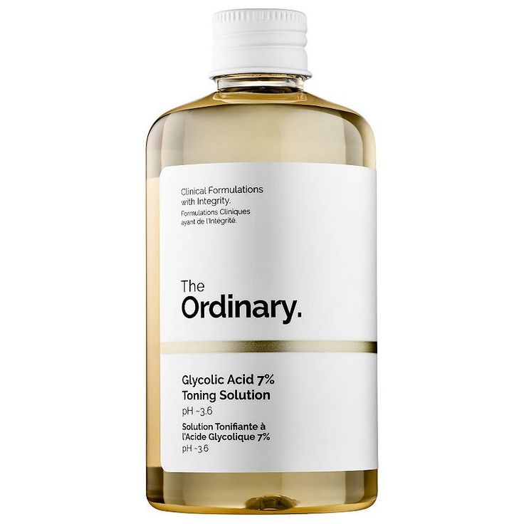 What it is: A daily surface exfoliator that smooths skin texture, evens tone, and boosts luminosity. Skin Type: Normal, Dry, Combination, and Oily Skincare Concerns: Dullness and Uneven TextureHighlighted Ingredients:- Glycolic Acid: An alpha hydroxy acid that exfoliates the skin.- Tasmanian Pepperberry Derivative: Helps reduce irritation associated with acid use.- Ginseng Root and Aloe Vera: Offer both visible radiance and soothing benefits.Ingredient Callouts: Free of parabens, formaldehydes, Primer Products, The Ordinary Glycolic Acid, Ordinary Skincare, Best Toner, Ordinary Products, The Ordinary Skincare, Exfoliating Toner, Affordable Skin Care, روتين العناية بالبشرة