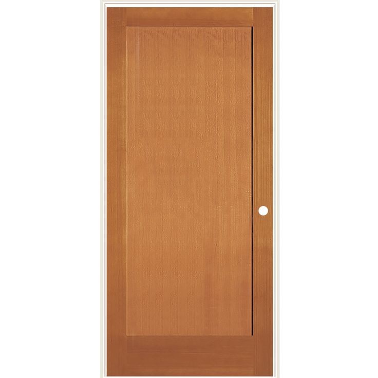 The Simpson name has been synonymous with fir doors since the beginning. Tight, vertical grain and warm coloring give our douglas fir doors an enduring appeal. SIMPSON 30-in x 80-in Solid Core 1-panel Left Hand Unfinished Fir Wood Flat Jamb Single Prehung Interior Door in Brown | LO999910 Mid Century Modern Interior Doors, Fir Doors, Interior Doors Styles, Single Panel Door, Douglas Fir Wood, Prehung Interior Doors, Doors Interior Modern, Solid Wood Doors, Mid Century Modern Interiors