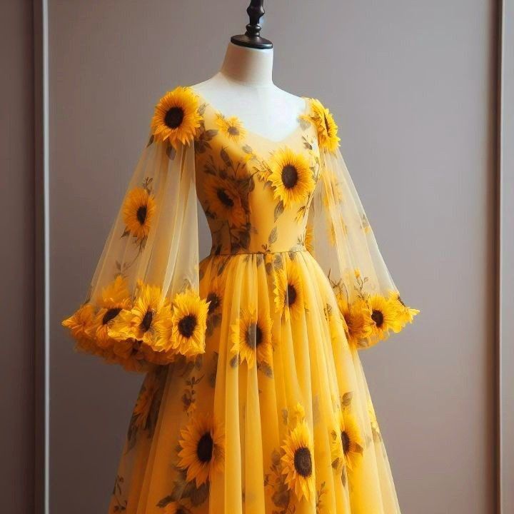 Prom Dress Inspiration, Pretty Prom Dresses, Fairytale Dress, Fantasy Dress, Fancy Dresses, Ball Dresses, Dream Dress, Yellow Dress, Stylish Dresses