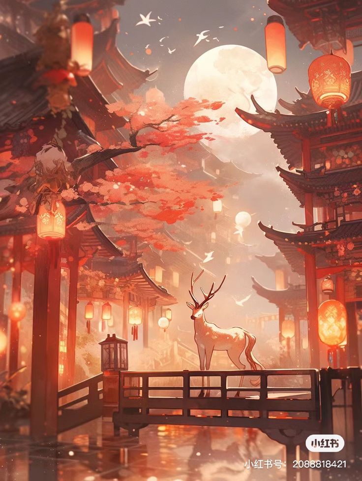 Red Anime Scenery, Japanese Pop Art, Asian Landscape, Chinese Architecture, Art Wallpaper Iphone, Cool Wallpapers Art, Fantasy Art Landscapes, Arte Fantasy, 판타지 아트