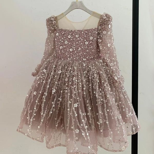 Ornate Dress, Princess Dress Pink, Birthday Princess Dress, Toddler Princess Dress, Sequin Ball Gown, Wedding Evening Gown, Girls Birthday Party Dress, Toddler Christmas Dress, Toddler Party Dress