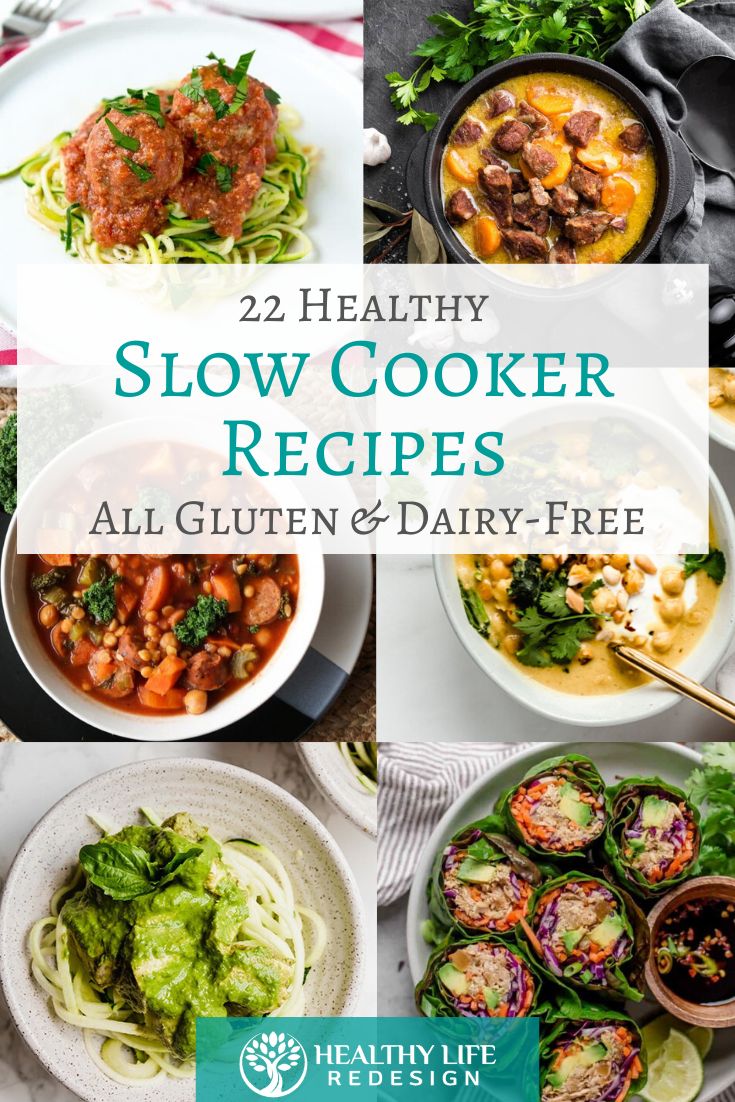 healthy slow cooker recipes for all gluten and dairy - free meals that are ready to eat