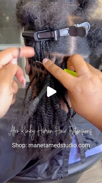 MaNeTaMeD™ Studio on Instagram: "Create beautiful temporary or permanent styles with our #afrokinkyhumanhair extensions! Link in bio to shop! 

14” was used. 
#afrokinky #microlocsextensions #microlocstwistsextensions #microlocshouston #humanhairtwists #microlocs #microlocsbraidsextensions #sisterlocsextensions #locextensions #traditionallocs #locjourney #microlocsjourney" Temporary Microlocs, Temporary Locs Extensions, Microlocs With Extensions, Hair Extension Shop, Micro Locs, Sister Locs, Loc Extensions, Twist Hairstyles, Human Hair Extensions