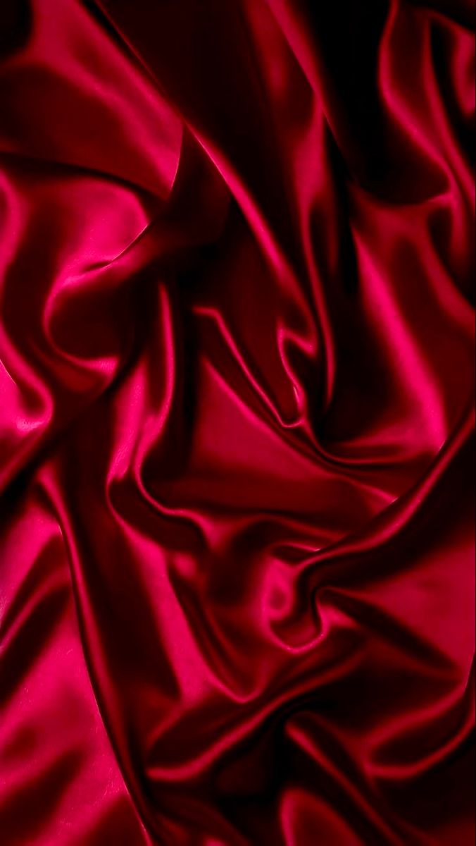 red silk fabric with very smooth folds