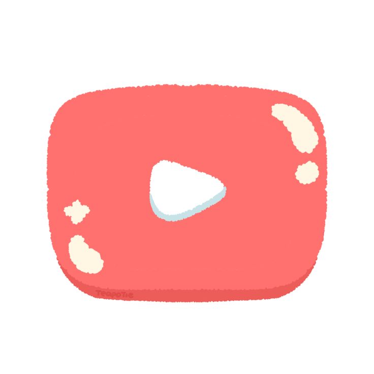 a pink square with white dots and an arrow on the bottom, in front of a white background